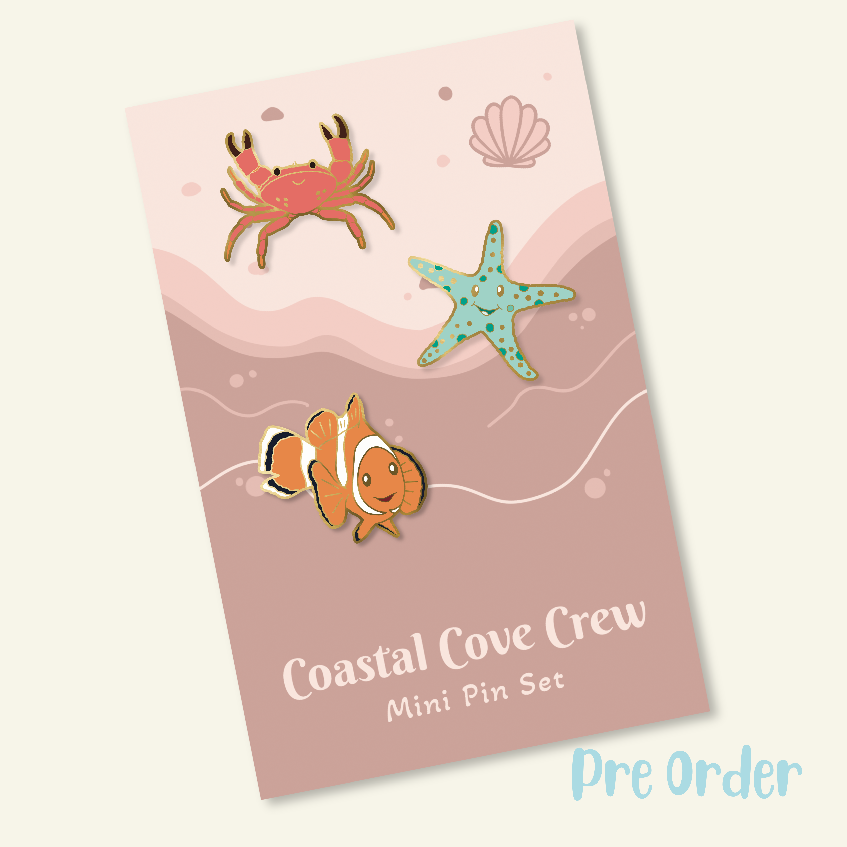 PRE ORDER Coastal Cove Mini Pin Set