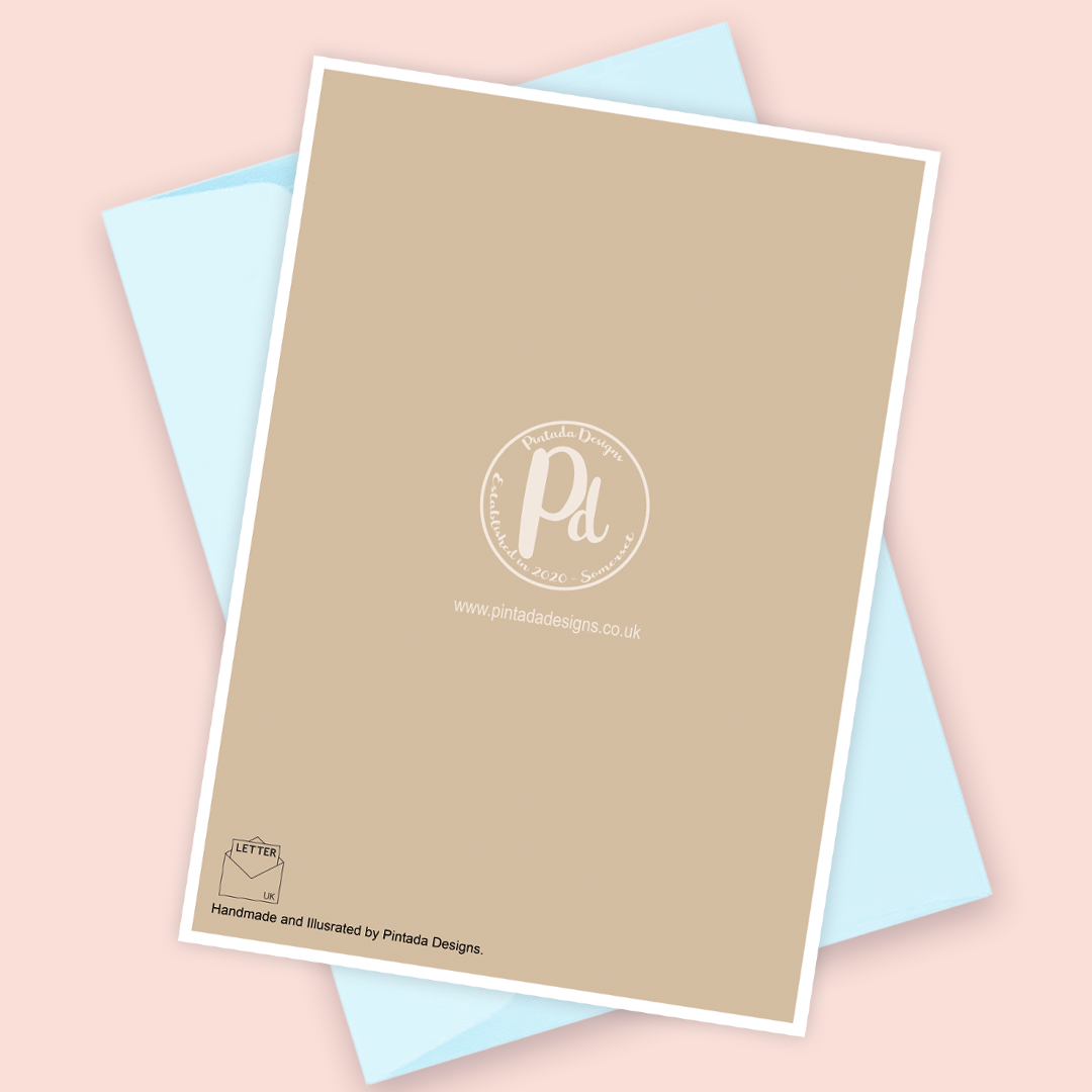 Bluw Penguin Christmas Card