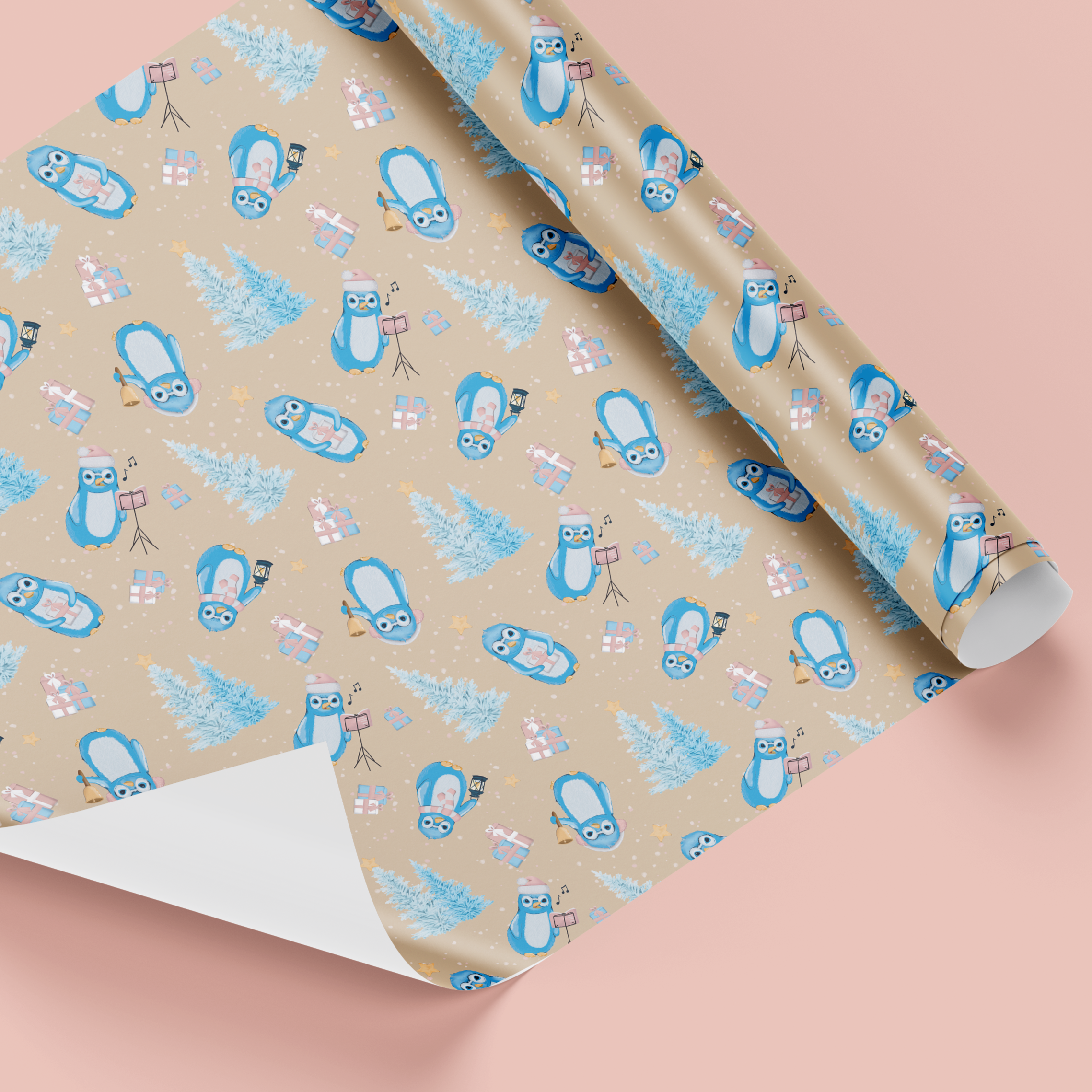 Bluw Penguin Gift Wrap
