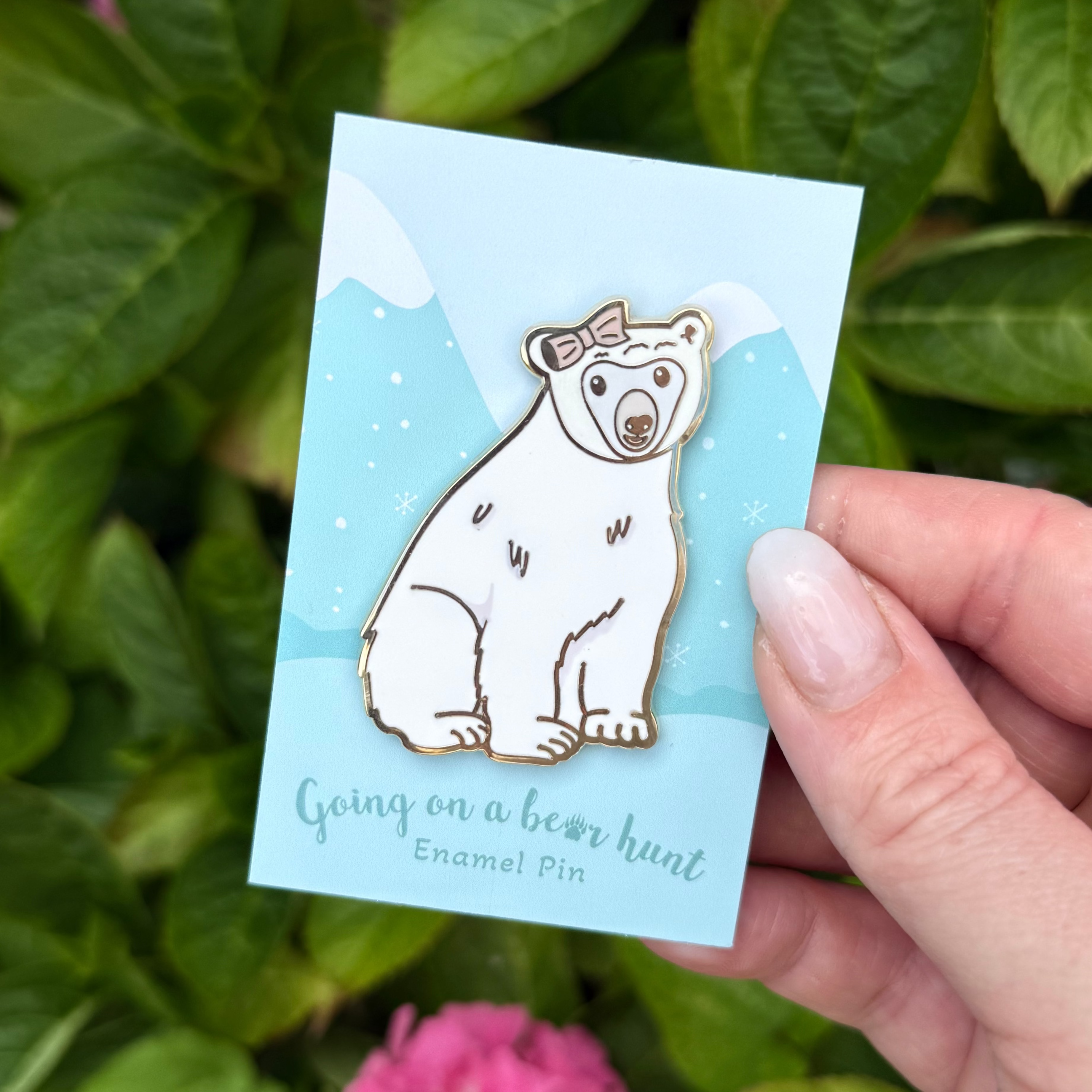 Penelope Polar Bear Enamel Pin (Generation 2)