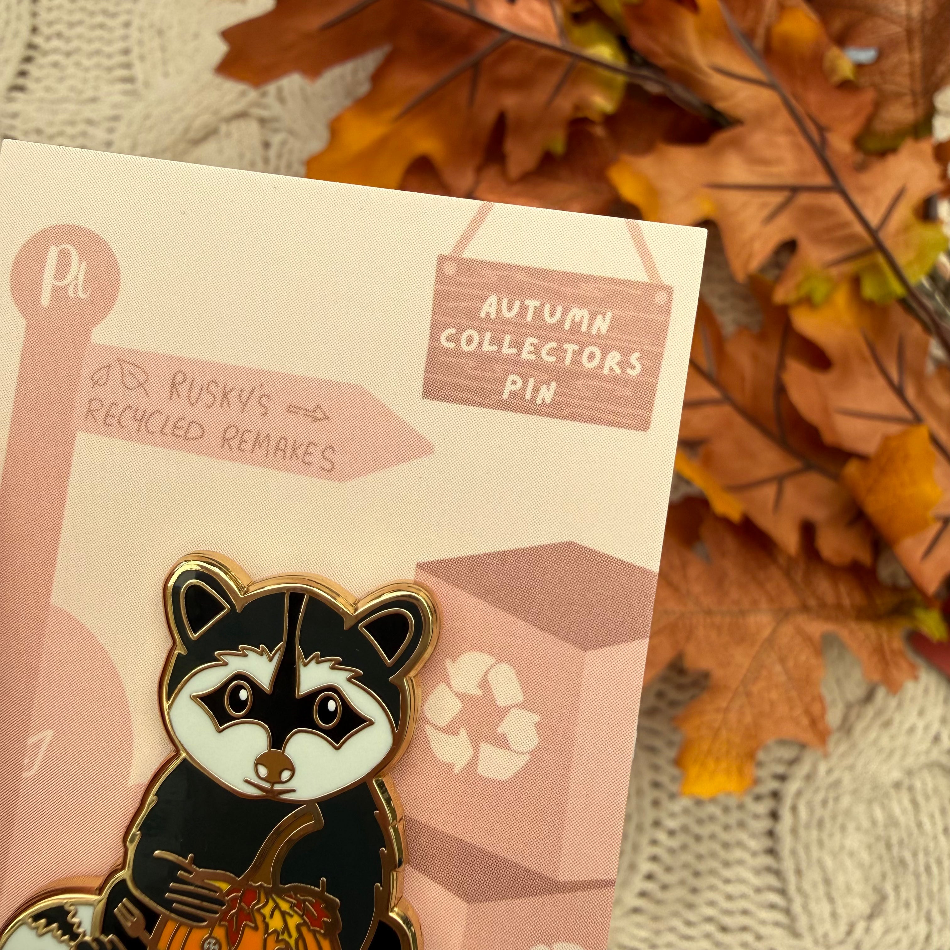 Rusky Raccoon Collectors Enamel Pin