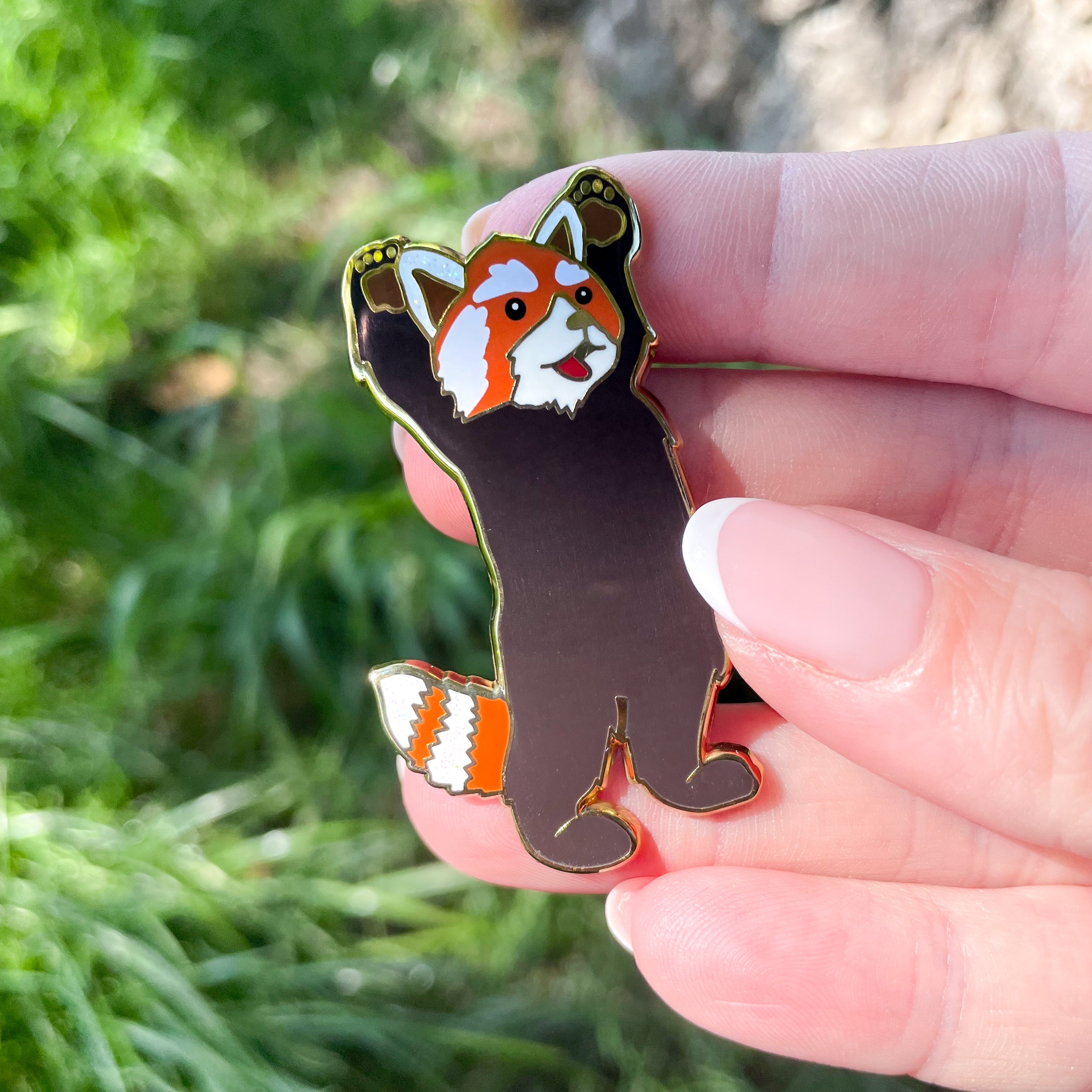Reggie the Red Panda Enamel Pin