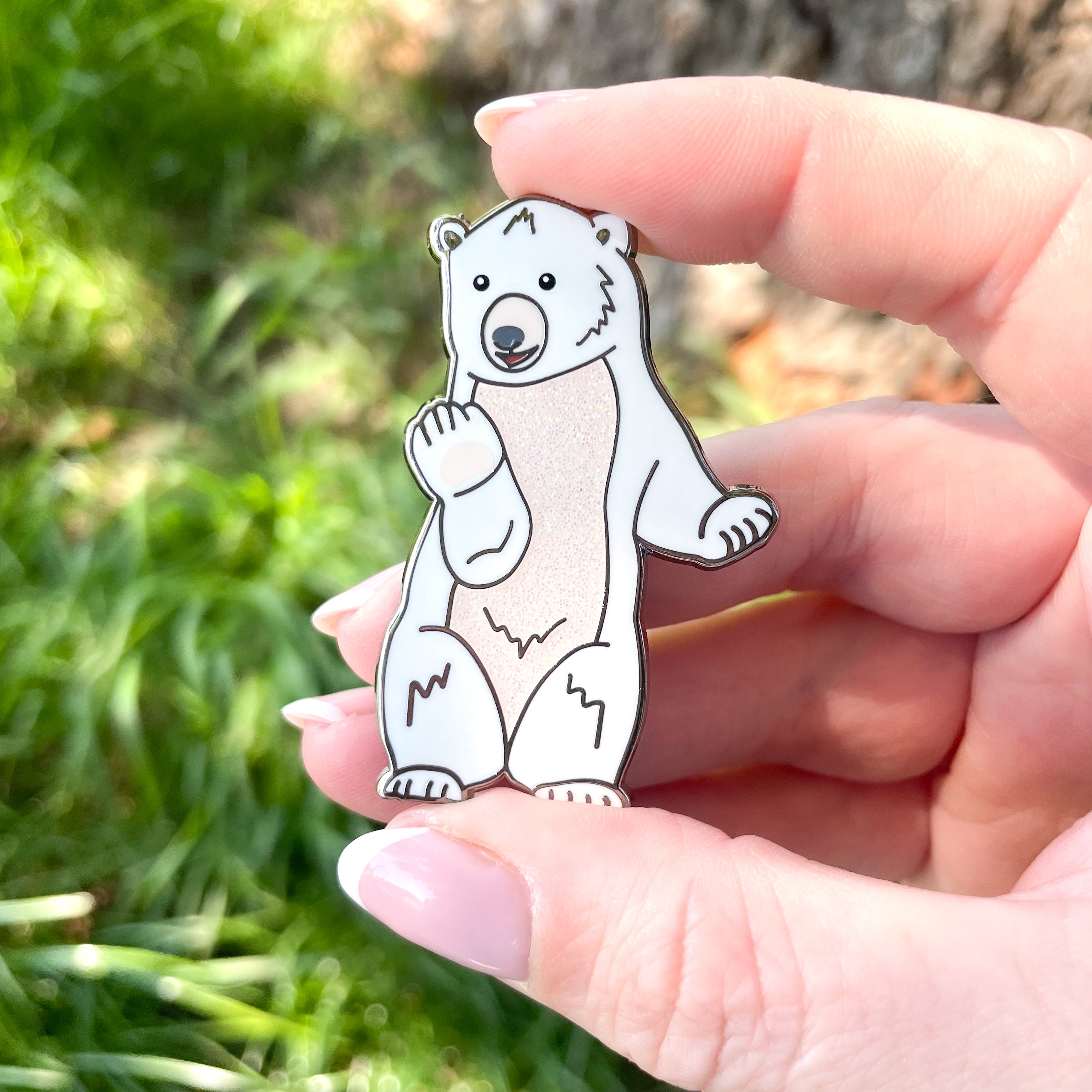 Penelope the Polar Bear Enamel Pin
