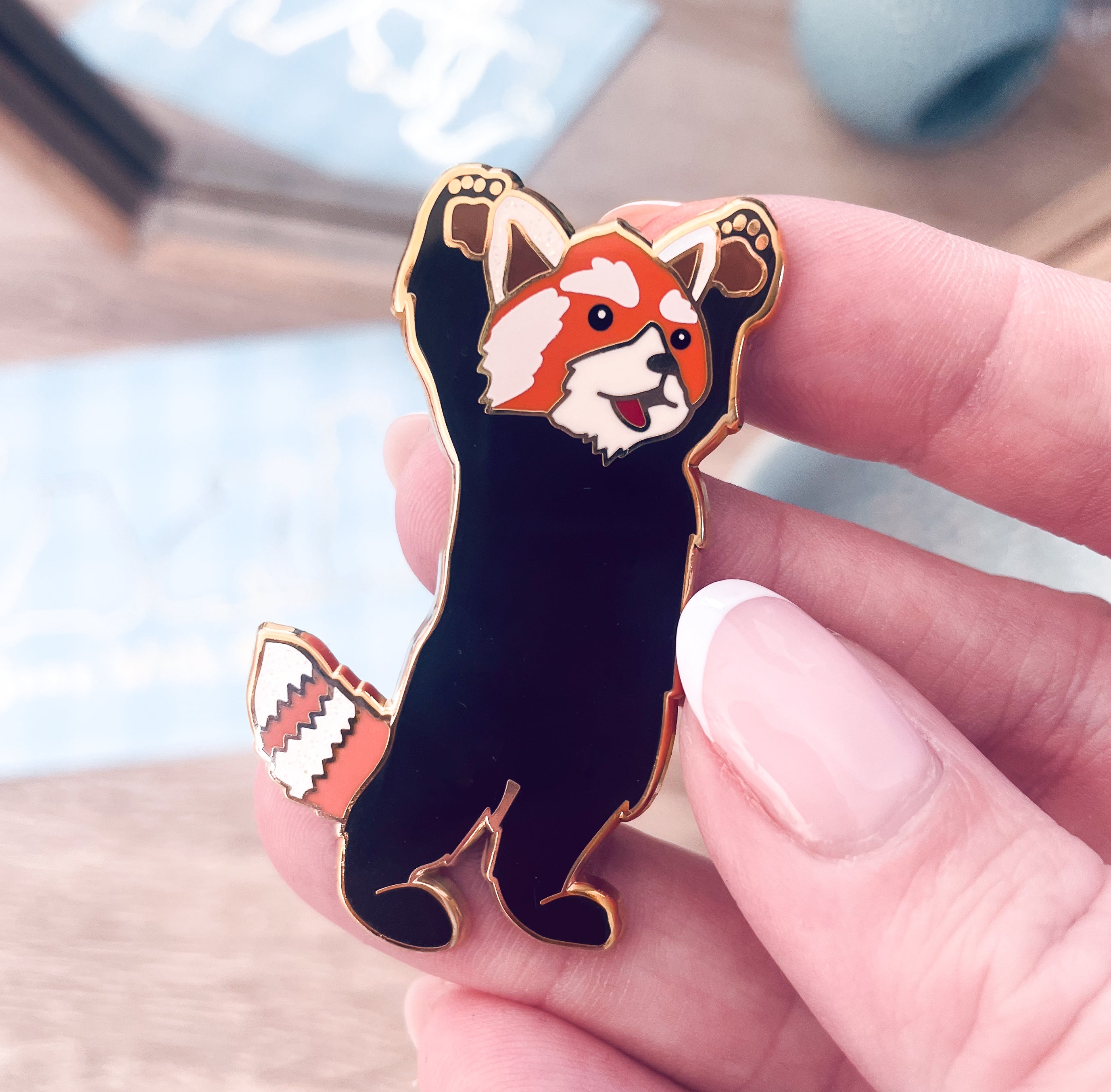 Reggie the Red Panda Enamel Pin