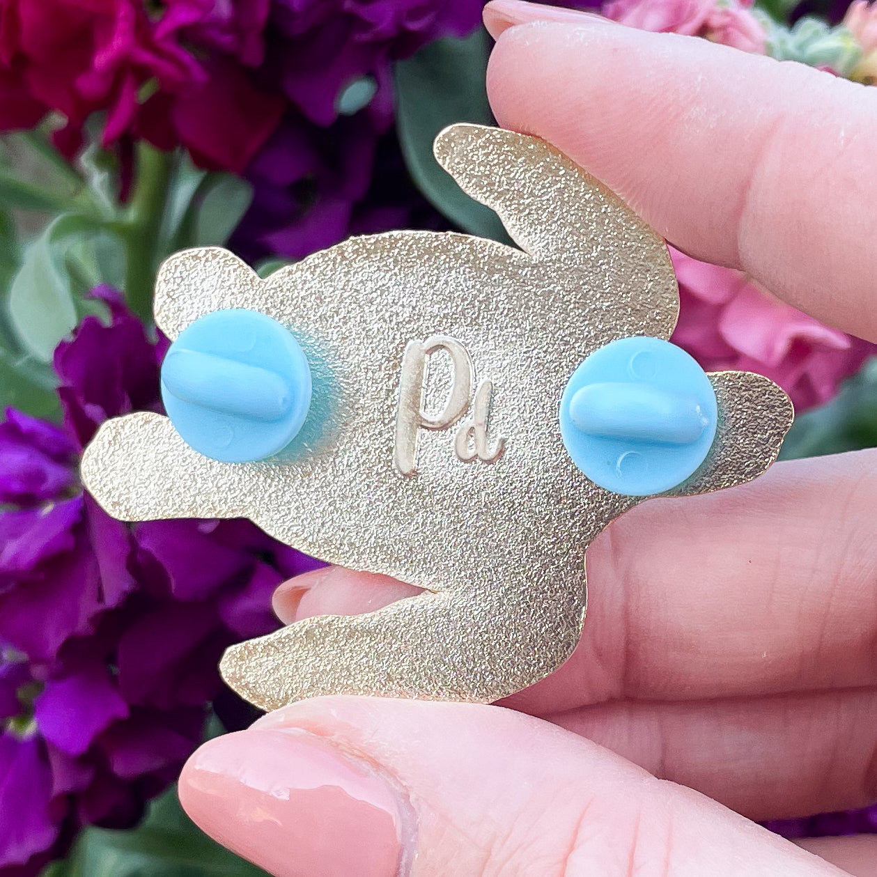 Rose Quartz Turtle Enamel Pin