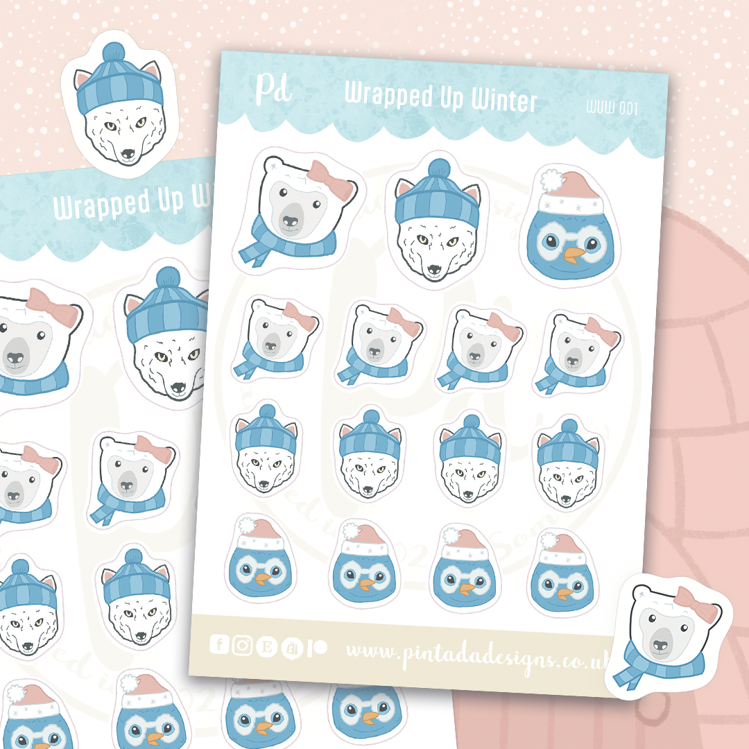 Wrapped Up Winter Sticker Sheet