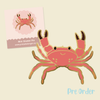 PRE ORDER Caspien Crab Mini Pin