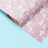 White Fox Wrapping Paper with Gift Tags