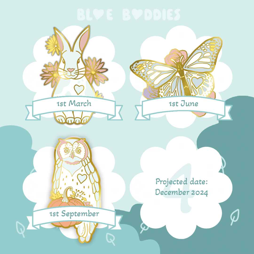 Blue Buddies Limited Edition Pin Autumn 24
