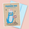 Bluw Penguin Christmas Card