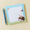 Flower Field Friends Square Notepad