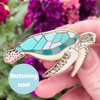 Turquoise Turtle Enamel Pin