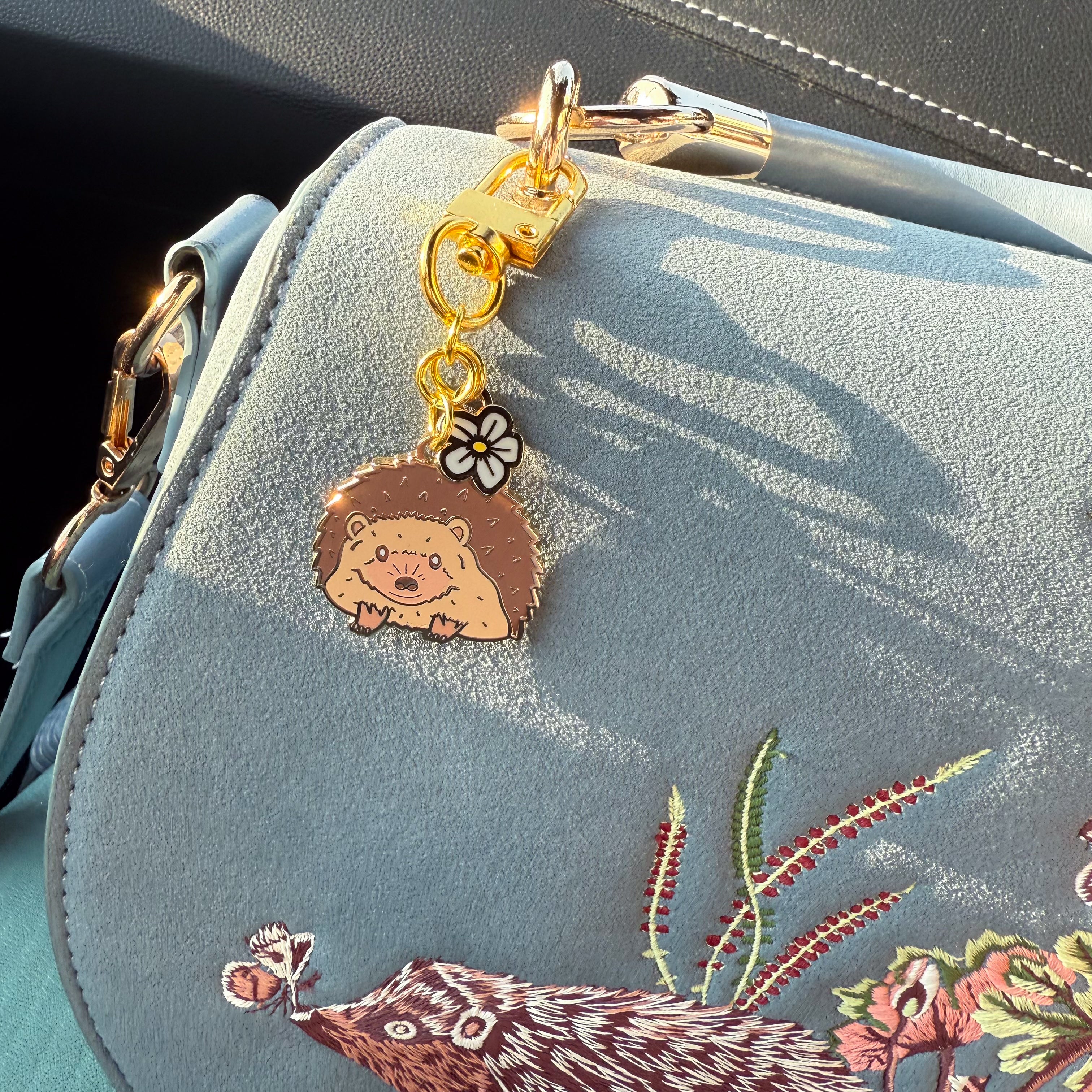 Hattie Hedgehog Enamel Bag Charm