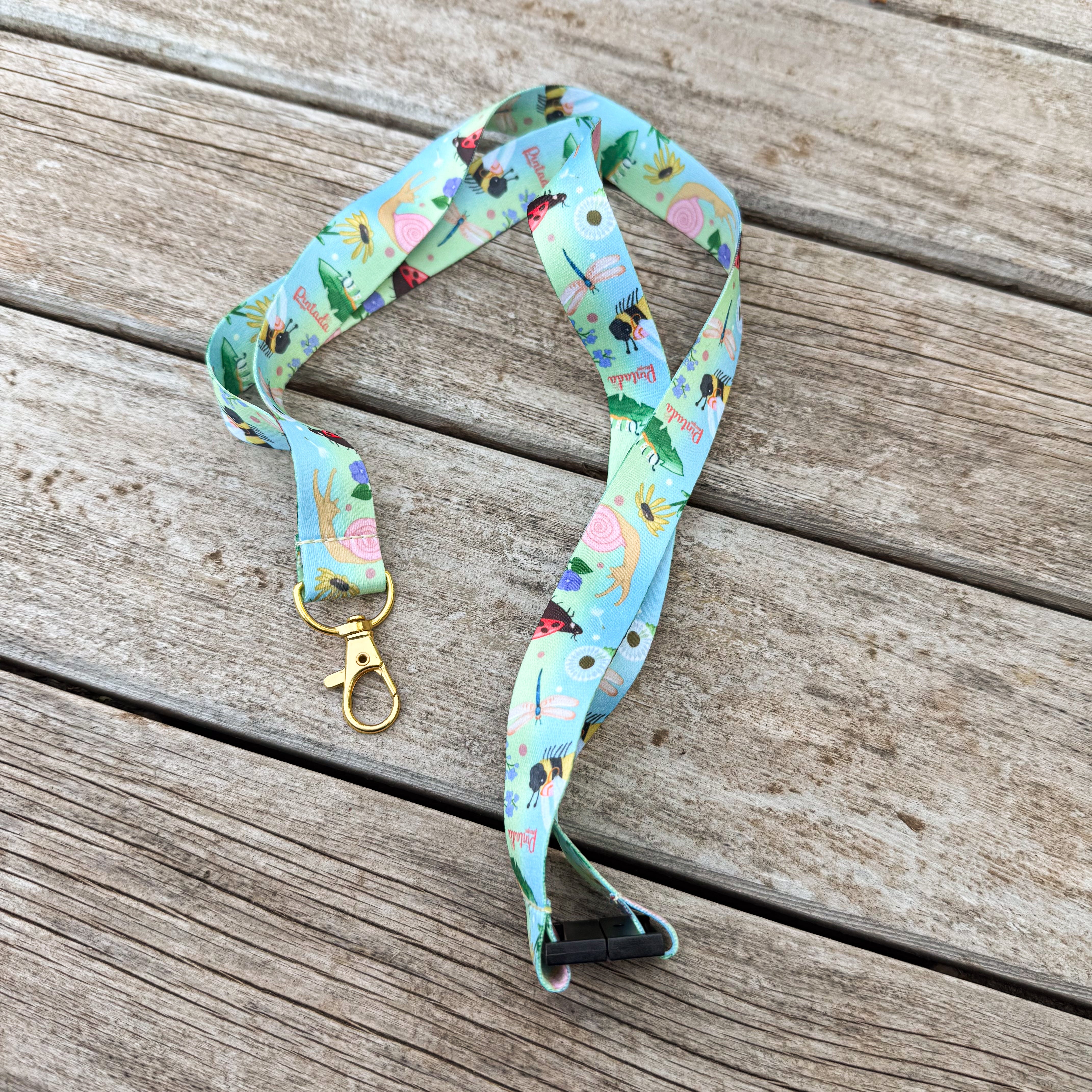 Flower Field Friends Lanyard