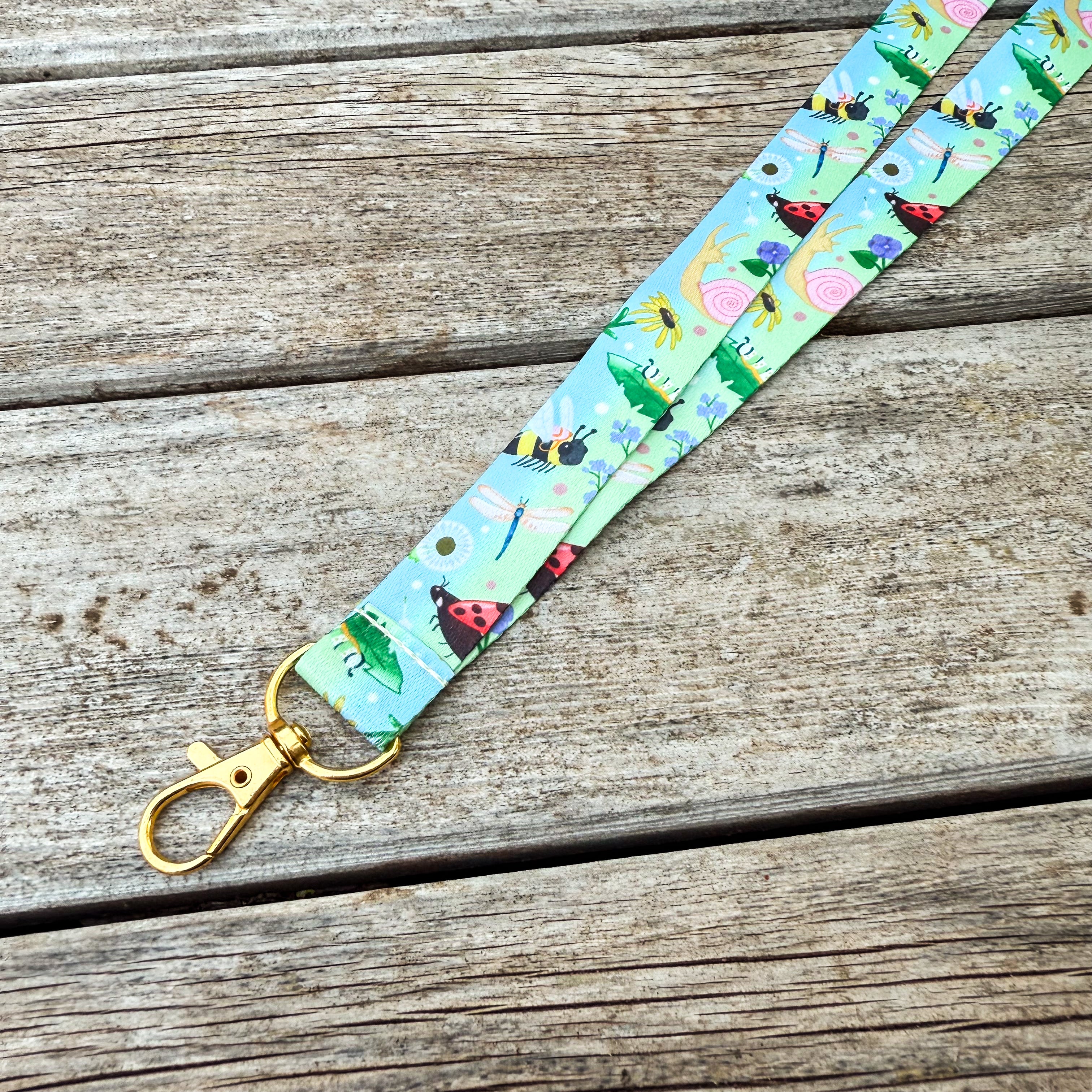 Flower Field Friends Lanyard