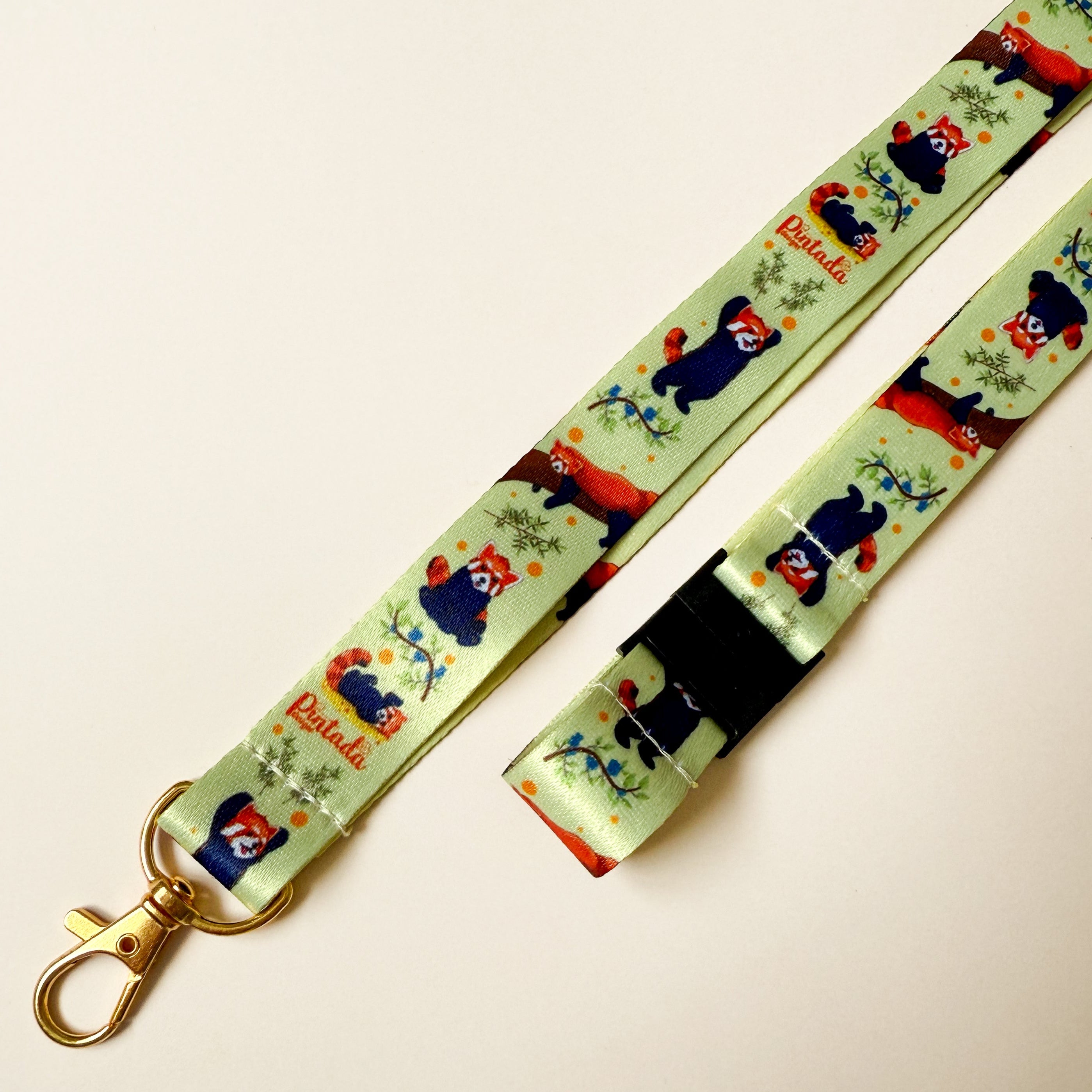 Reggie Red Panda Lanyard