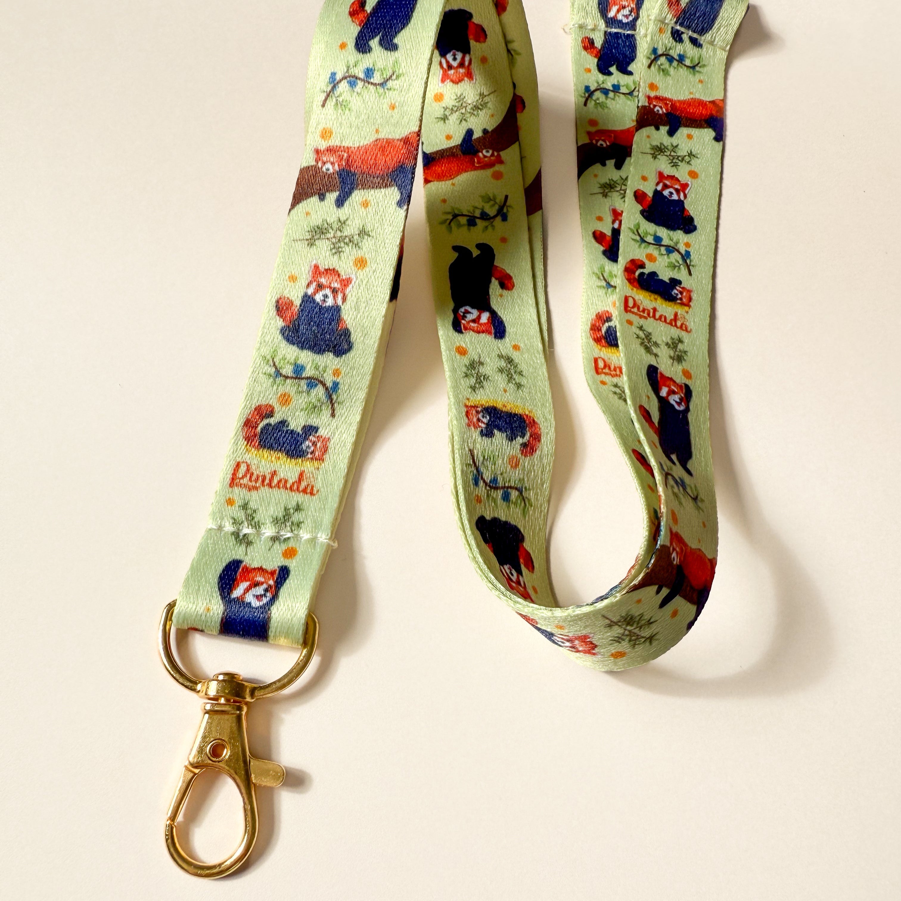 Reggie Red Panda Lanyard