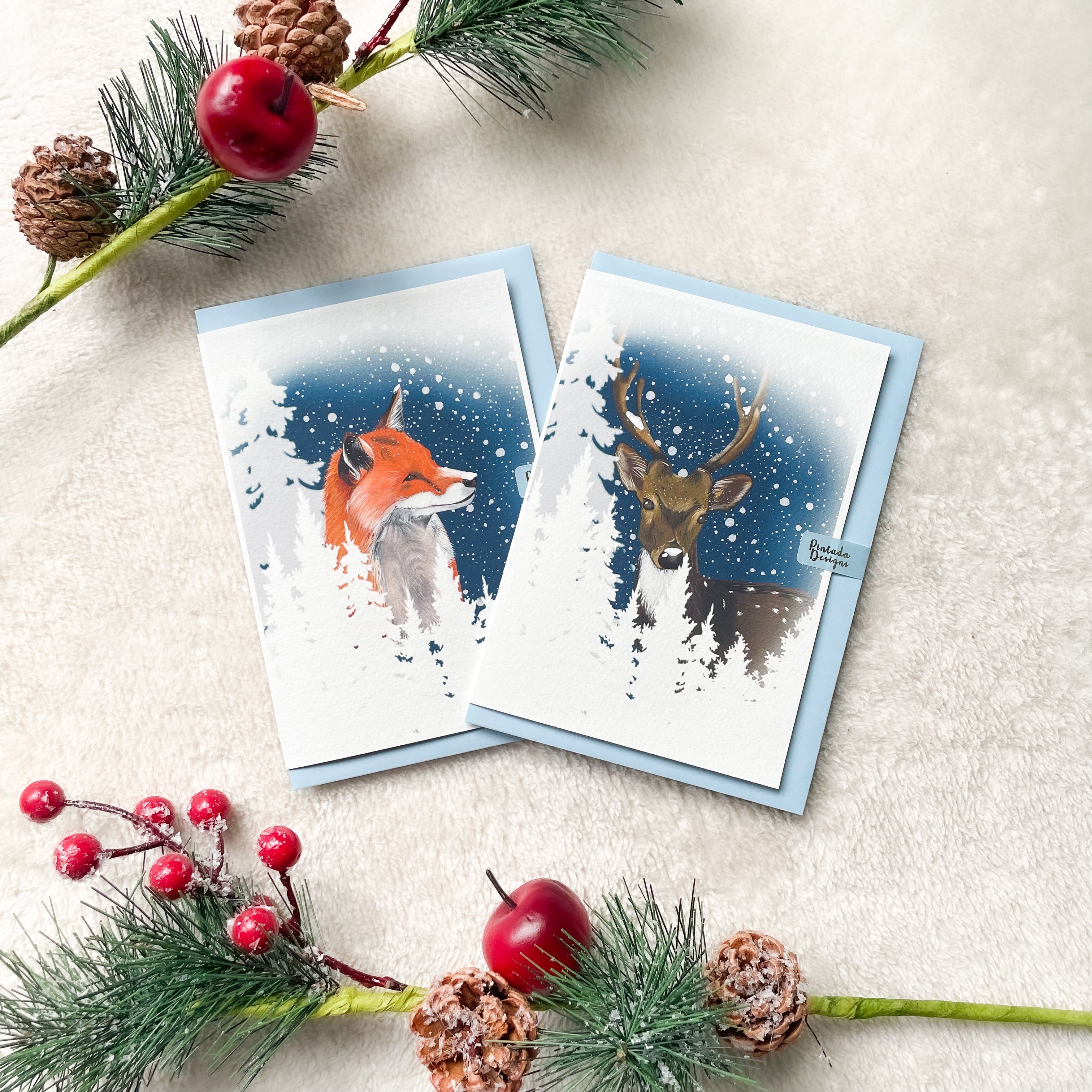 Deer Christmas Card