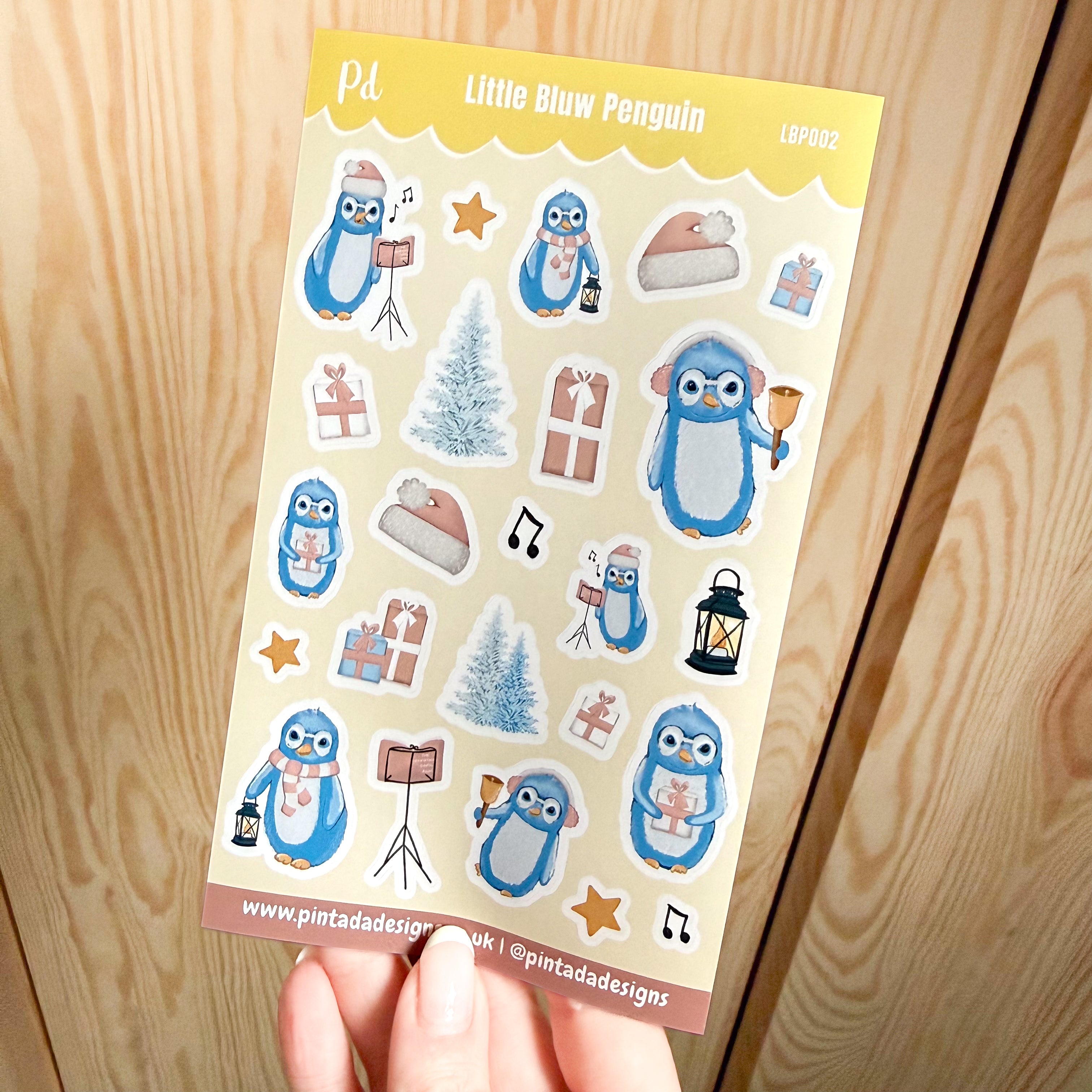 bluw Penguin Sticker Sheet