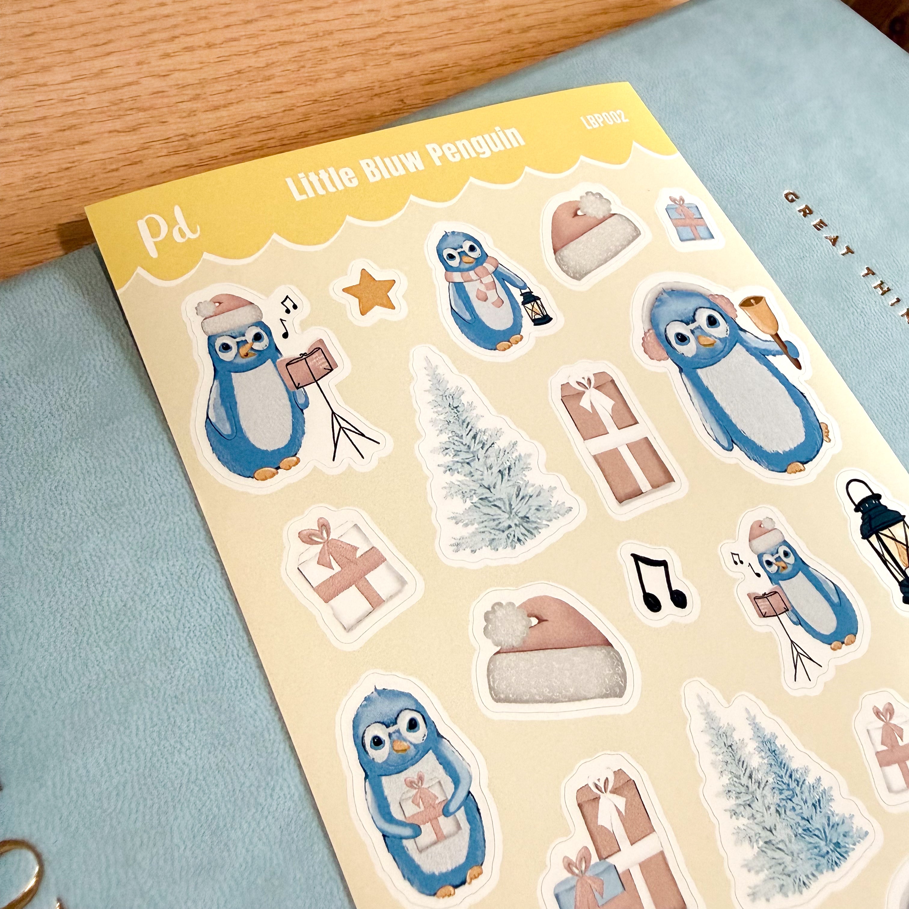 bluw Penguin Sticker Sheet