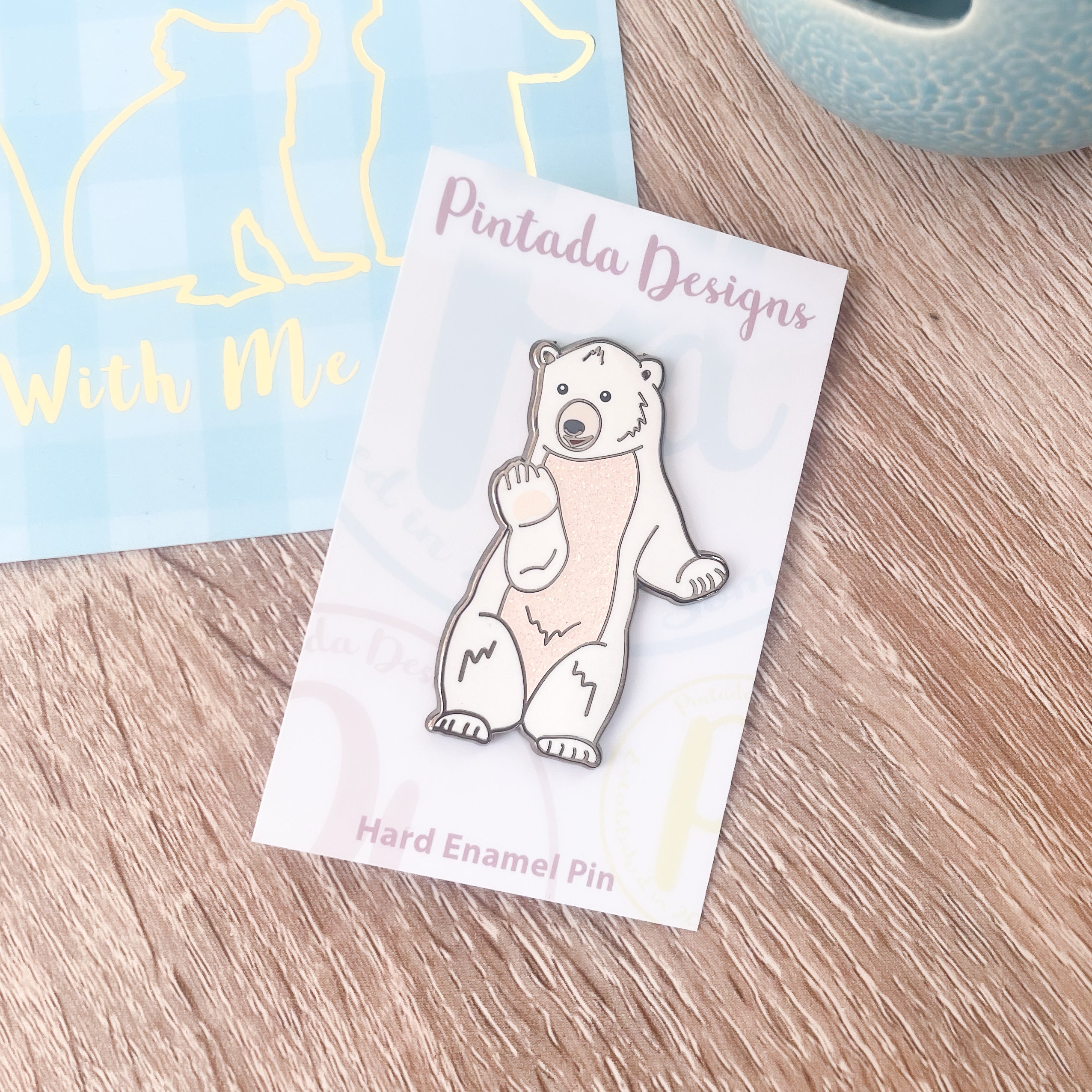 Penelope the Polar Bear Enamel Pin