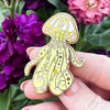 Citrine Jellyfish Enamel Pin