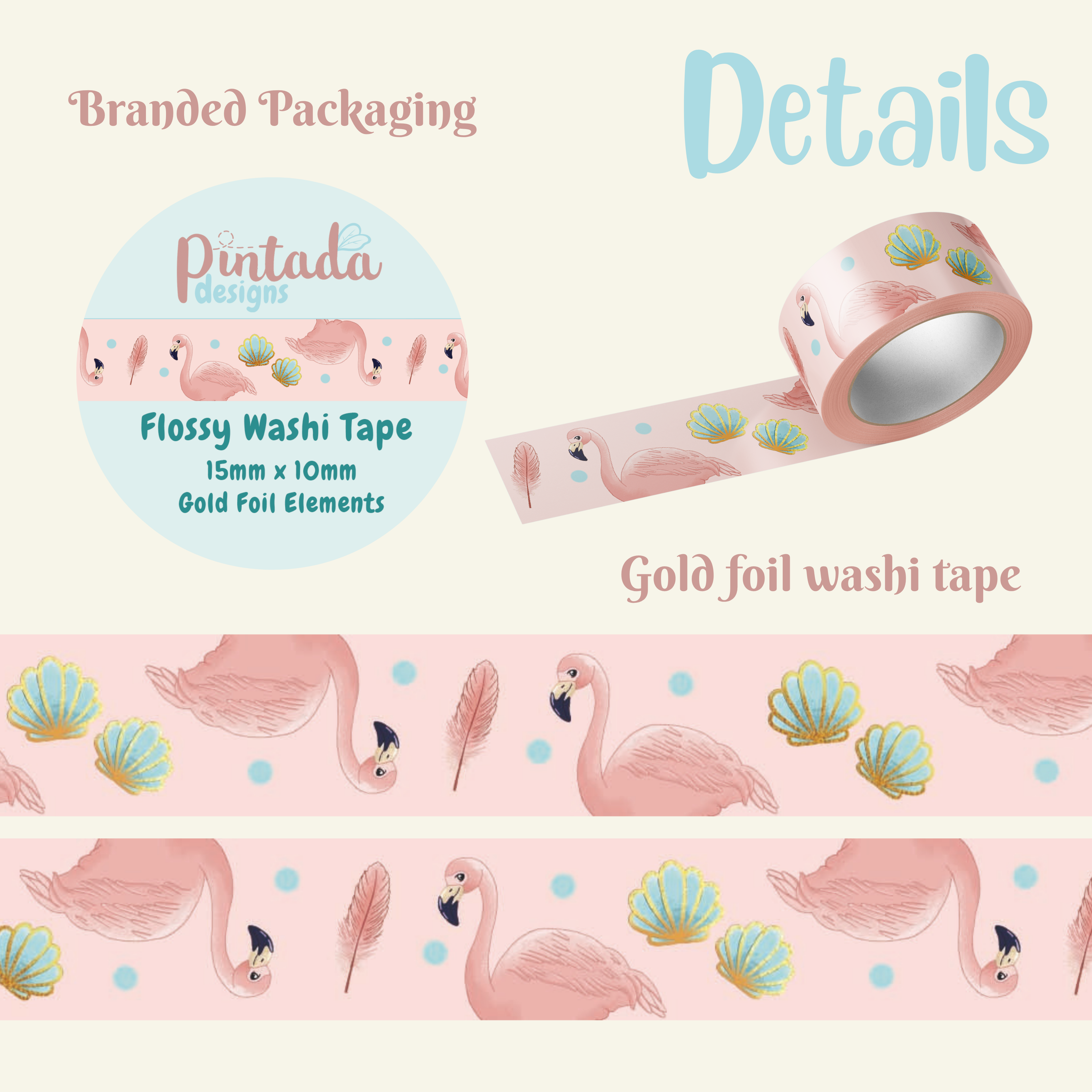 PRE ORDER Flossy Washi Tape