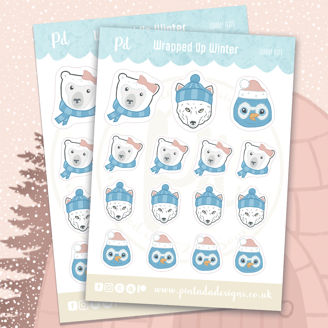 Wrapped Up Winter Sticker Sheet