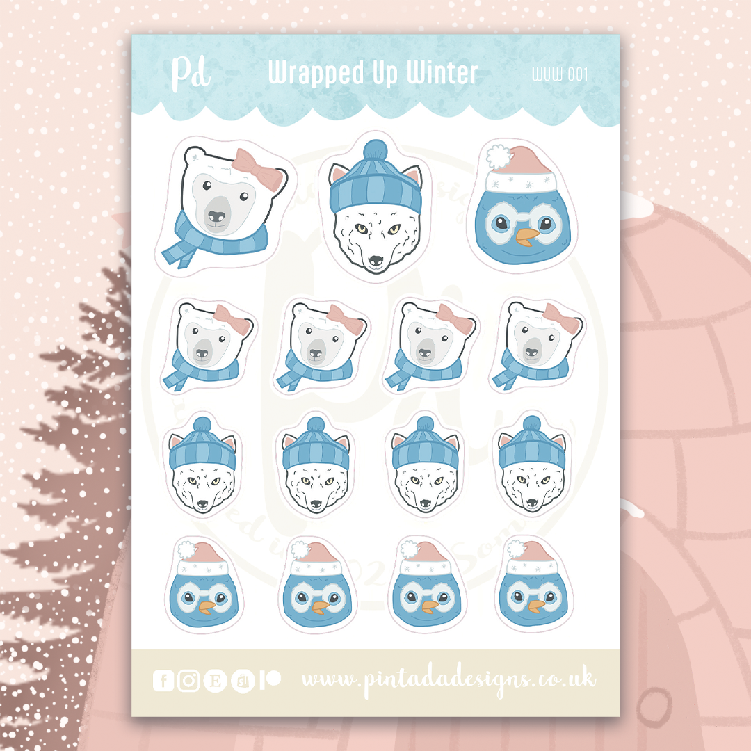 Wrapped Up Winter Sticker Sheet
