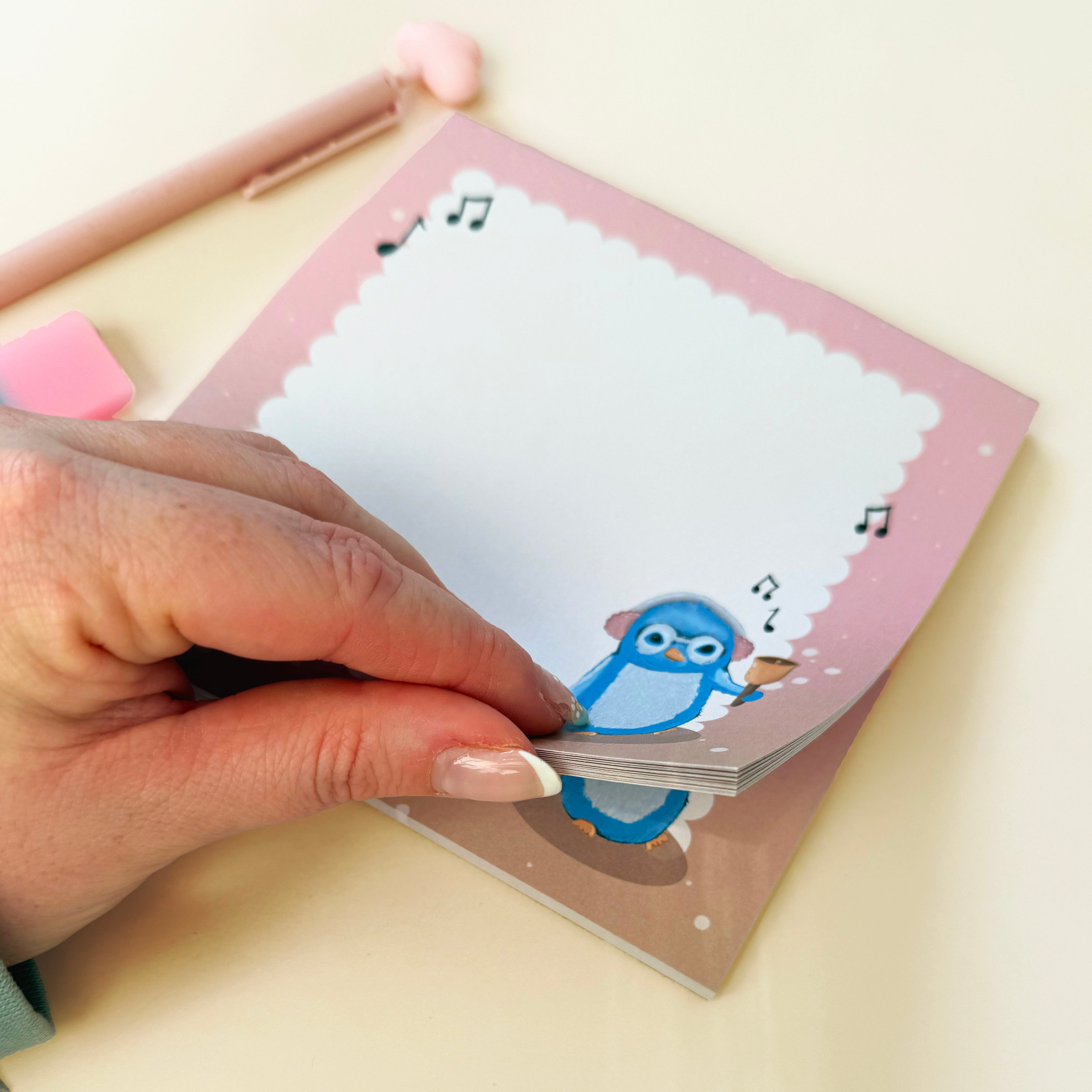 Bluw Penguin Square Notepad