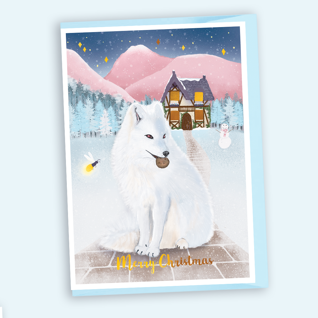 Archie Warm Cosy Village Card